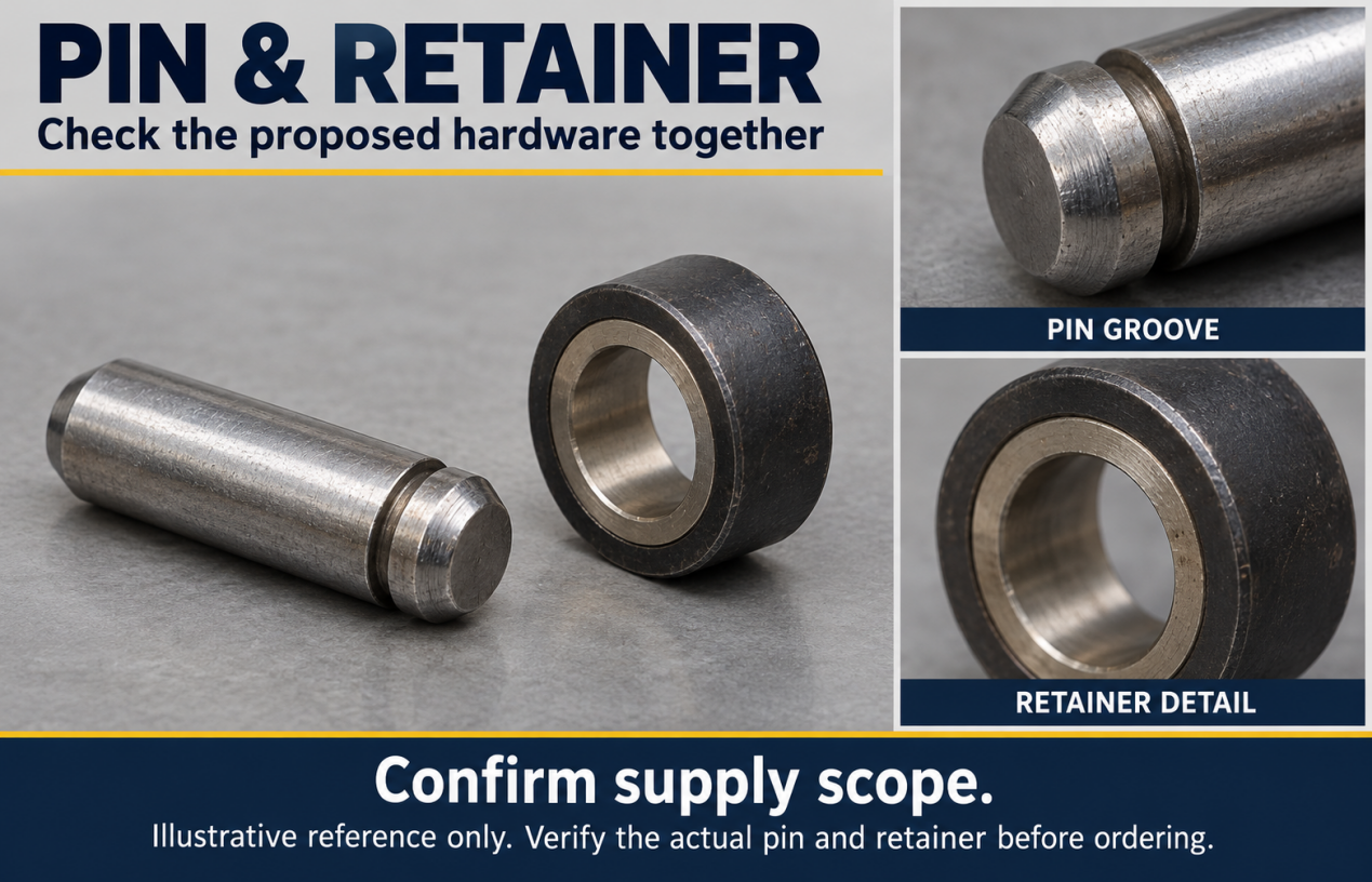 Pin and Retainer Pin and Retainer