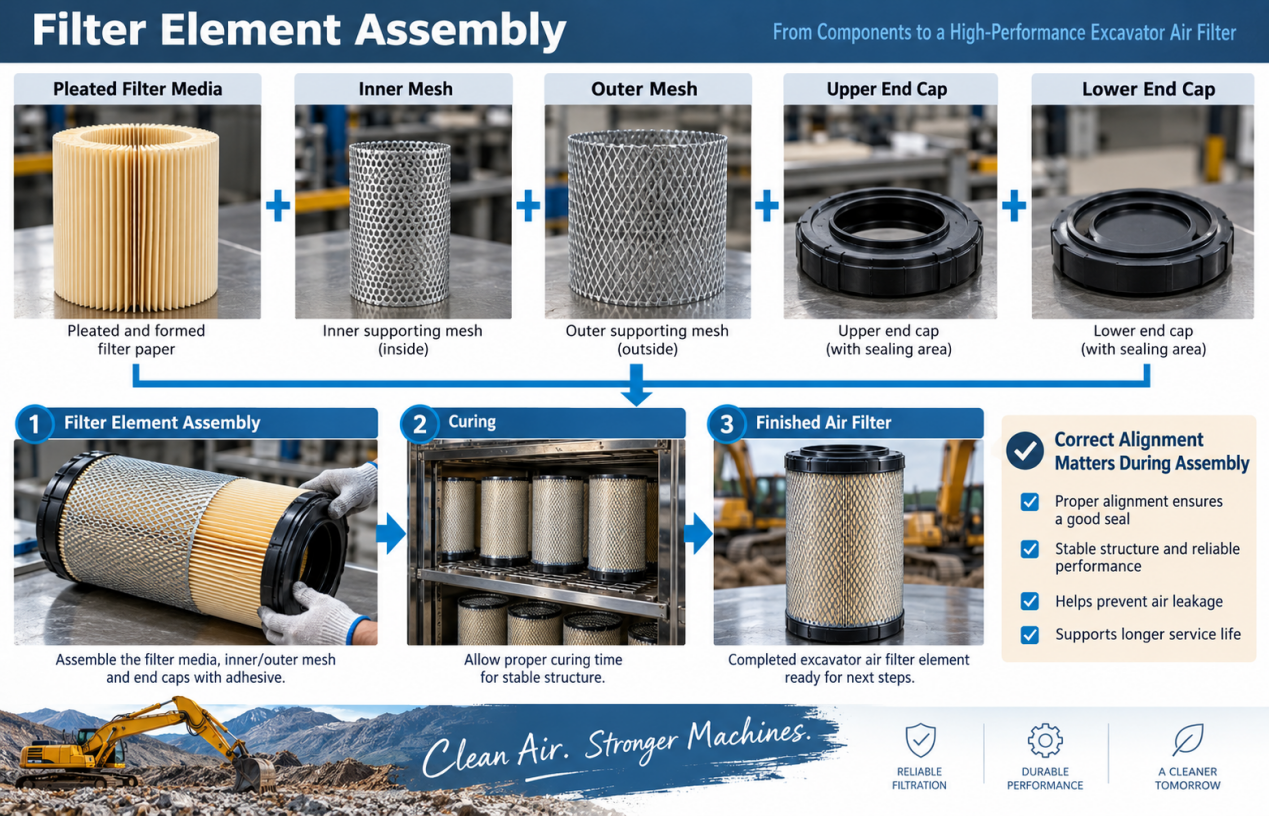 Filter Element Assembly air filter manufacturing process