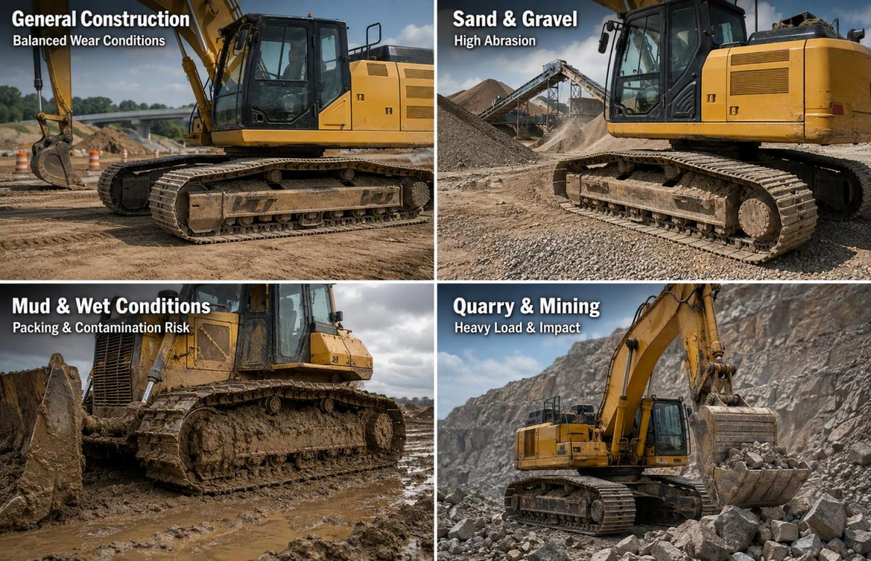 Working Environment bulldozer track links