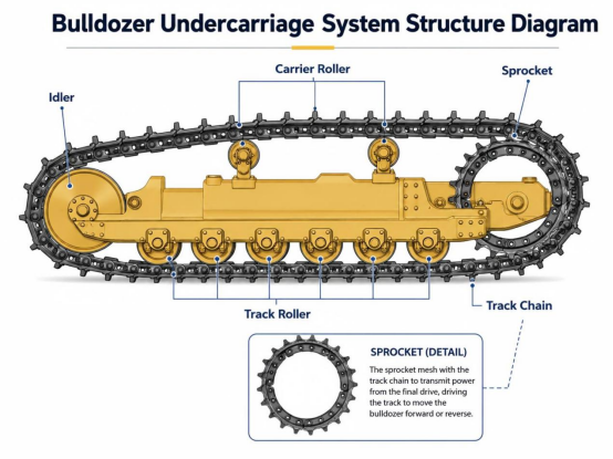 Bulldozer Sprocket Replacement-1 Bulldozer Sprocket Replacement-1