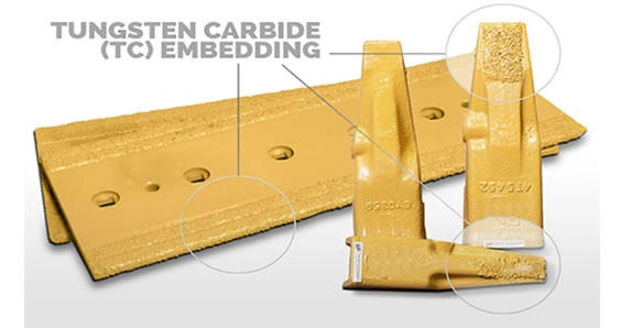 Overlay Welded or Tungsten Carbide Edges