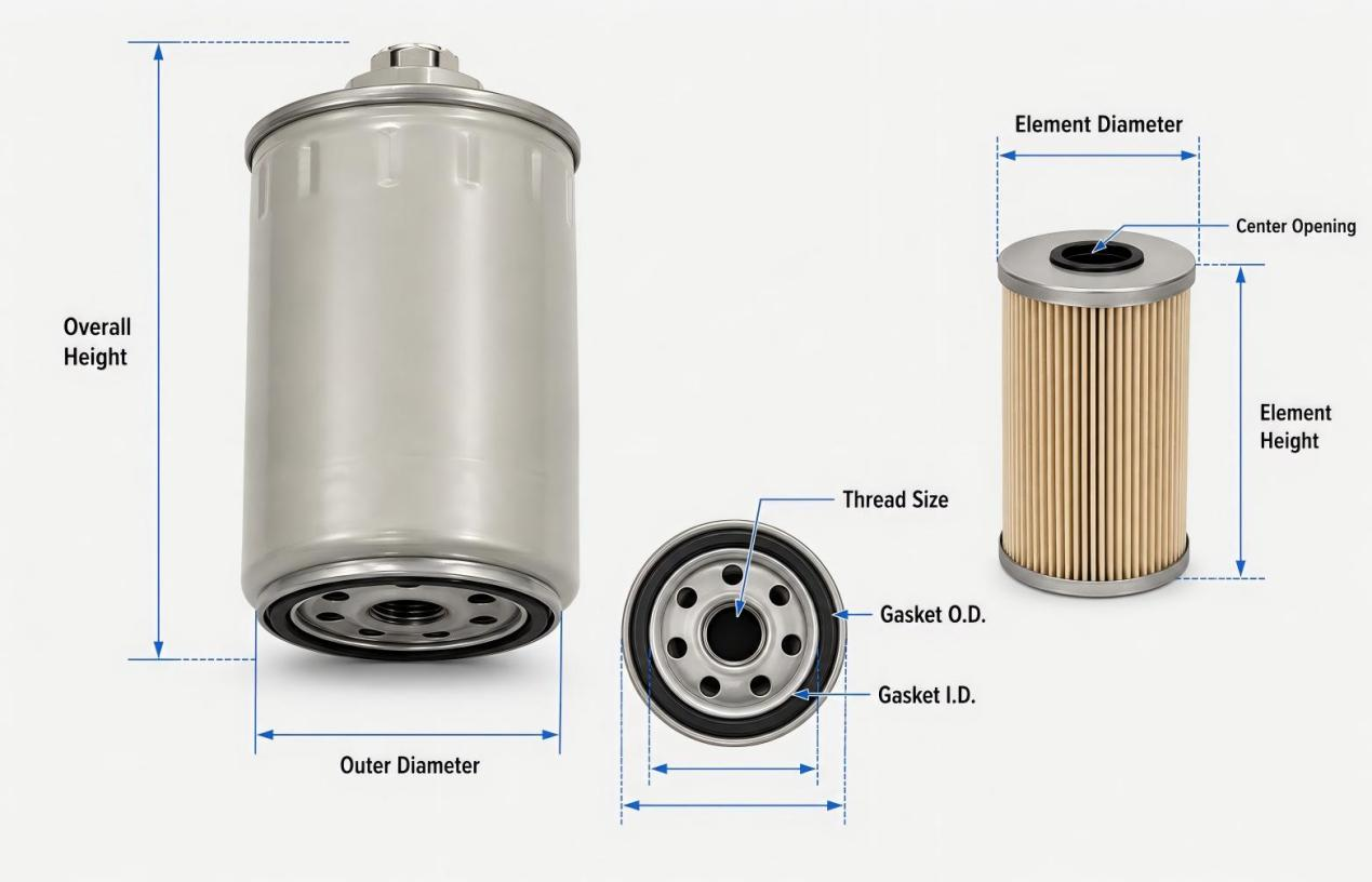Excavator Fuel Filter Details