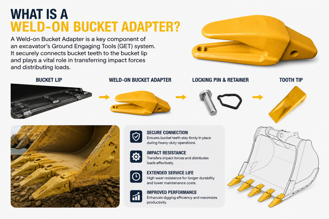 Weld-on Bucket Adapter-2