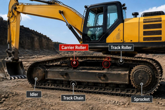 Carrier Roller Explained: Function, Structure, Wear Signs and Replacement Guide